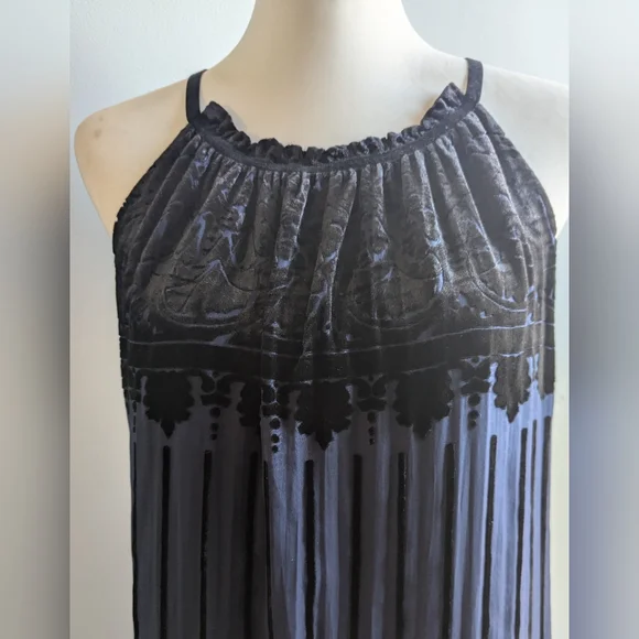 NWT ... Max Studio Velvet Burnout Sleeveless Dress Size L - Picture 7 of 12